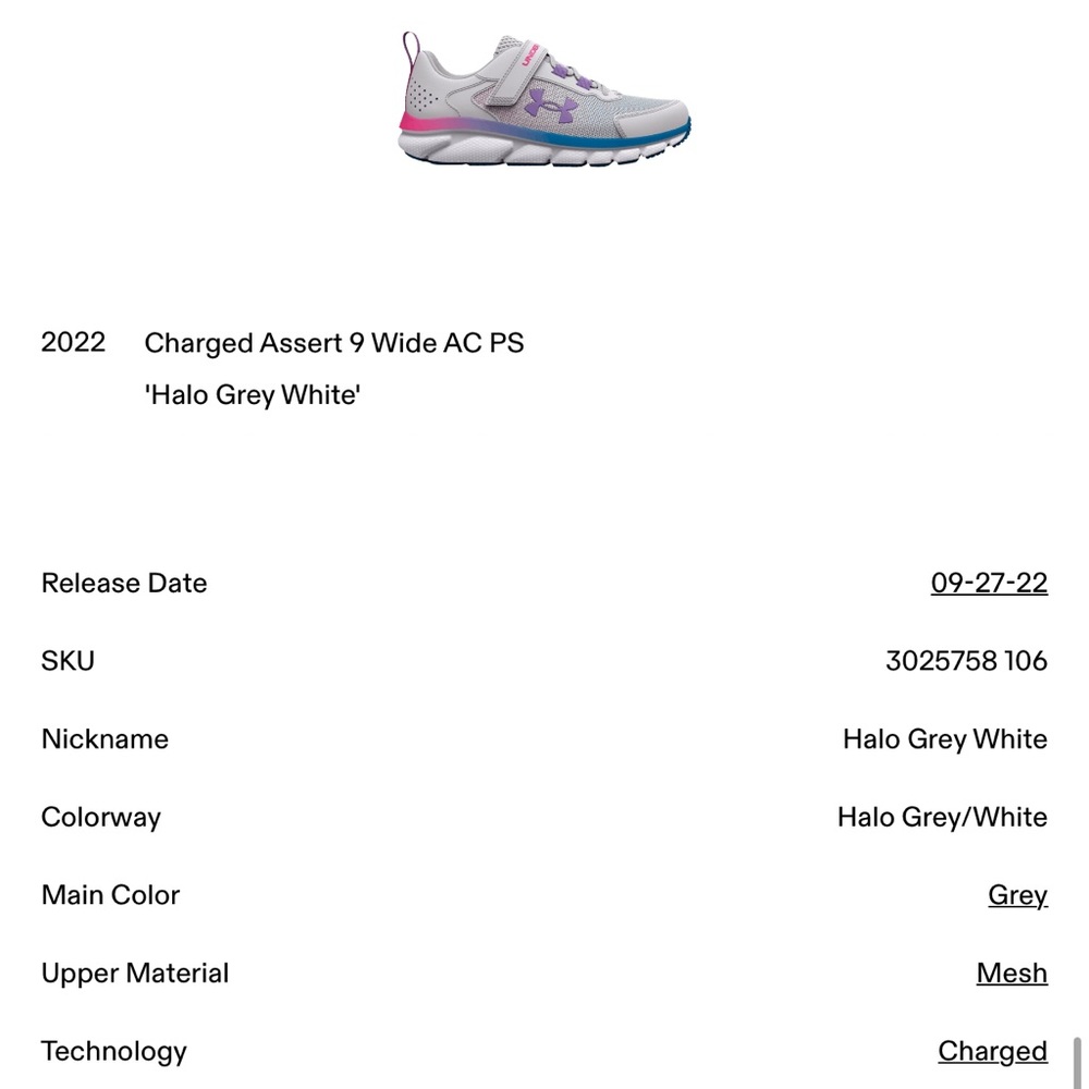 Under Armour GPS Assert 9 Wide AC - Picture 2 of 2